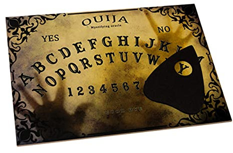 Ouija Board Brett. Hexenbrett mit detaillierten anweisungen auf Deutsch. Wahrsagerbrett