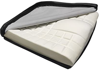 Mobiclinic, Viskoelastisches schaumstoffkissen mit hoher dichte, Europäische Marke, wasserdichte Abdeckung, Für Rollstuhl, Sessel, Büro, Ältere, 60 kg/m3