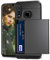 Vunake for Huawei P30 Lite Case with Card Holder Armor Shockproof Wallet Case Rubber Bumper Protective Cover for Huawei P30 Lite, Black
