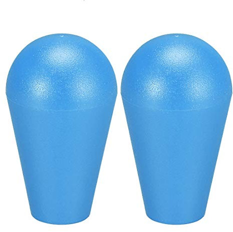sourcing map Ellipse Oval Joystick Head Rocker Ball Top Handle Arcade Game DIY Parts Replacement Blue 2Pcs