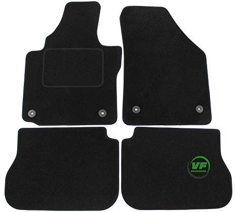 J&J AUTOMOTIVE | J&J AUTOMOTIVE Caddy 2003-2015 Velours Fußmatten Autoteppiche Automatten 4tlg BEF.oval