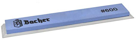 Bacher Whetstone with Base 600 Grit - Pocket Sharpening Stone - for Sharpening System - fits KKmoon, Ruixin, Edge Pro Apex Knife Sharpener