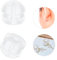 Lot de 12 fermoirs de boucles d'oreilles en silicone transparents, coussinets de sécurité de rechange pour boucles d'oreilles à crochets en forme de poisson