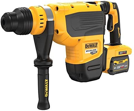 Martillo Electroneumático sin escobillas XR FLEXVOLT 54V SDS-Max 8kg 48mm 13,3J 2 Modos con 2 baterías 54V/18V Li-Ion 9Ah y maletín