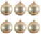 Kaemingk Weihnachtskugeln Glas 6cm mundgeblasen 6er Box Christbaumkugeln Weihnachtsbaumkugeln für Weihnachtsbaum zu Weihnachten - Christbaumschmuck & Weihnachtsbaumschmuck Perle glänzend