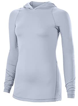 EvoShield Damen Leichter Trainings Kapuzenpullover, Pearl, X-Large