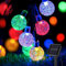 Aisutha Solar Lichterkette Außen Wetterfest, 40LED 8 Modi Solar Lichterkette Aussen Bunt Wasserdicht, Solar Kristall Kugeln Beleuchtung für Garten, Balkon, Bäume, Terrasse, Hochzeiten, Partys