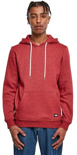 Urban Classics Herren Basic Melange Hoody Kapuzenpullover, bloodstonemelange, L