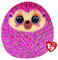 Ty Squishy Beanies - Il Riccio Rosa Hildee, Morbido Cuscino di Peluche con Occhioni Viola Glitter, Idea Regalo per Grandi e Piccini, Tutti da Collezionare - 33 cm - T39337