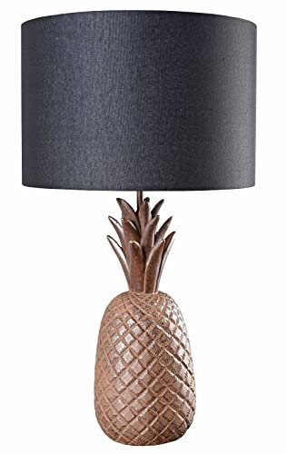 Tischlampe Ananas Leuchte Pineapple Tischleuchte (ohne Leuchtmittel) Ananasfigur Nachttischlampe 55cm cw607 Palazzo Exklusiv
