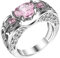 Yowablo Kreative Damen Zirkon Schmuck Herzf鰎miger Schmuck Damen Ring Ringelstrumpfhose Schwarz