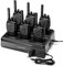 Walkie Talkie PMR446 Senza Licenza Ricetrasmittenti, pofung PT88E 16 Canali Lunga Distanza Walkie-Talkies Professionali Walky Talky Handheld Radio con LED Luce Auricolare ed Auricolari(Nero, 6 Pezzi)
