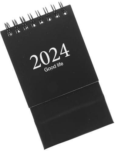 NUOBESTY Kleiner Tischkalender 2023–2024 Mini-Tischkalender Kleiner Tischkalender Zum Aufstellen Klappkalender 2023–2024 Für Die Planung Und Organisation Des Tagesplans
