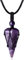 XIANNVXI Amethyst Kette Herren Sechseckiger Kristalle Anhänger Ketten Polierte Edelsteine Einstellbare Schwarzes Lederseil Reiki Steine Halskette Damen Schmuck Papa Geschenke für Männer