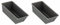 Zenker 7684 Mini moule à cake, mini moule rectangle 15 cm, moule à gâteau, mini moule à cake, moule à gâteau, Acier inoxydable, Noir, 15 cm (Lot de 2)