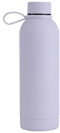Borraccia Memotak Bottle Soft Touch Glicine 500 ml personalizzabile STAMPA UV | Bottiglia isolata a tenuta stagna per Sport, Bambino, Bambina | 24 ore freddo & 12 ore caldo