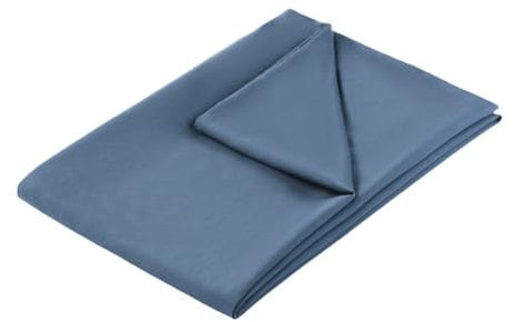 UhobeCap Weighted Blanket Cover - 48x72, Light-Blue Duvet Cover with 8 Ties