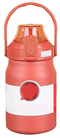 Cyrank Botella De Agua Aislada, Frasco De Acero Inoxidable 316, Botella De Agua De Boca Ancha, Taza De Vacío, Botella De Agua Aislada Grande, Hervidor Deportivo De Mano(Rojo 2)