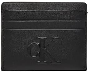 Calvin Klein Jeans Sculpted Cardcase 6CC Deboss K60K612747, Porte-Cartes Femme, Noir (Black), OS