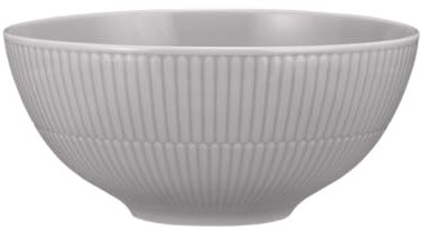 Seltmann Weiden Amina Silbergrau Schüssel, 21 cm, Runde Servier- und Salatschüssel mit dezentem Relief-Muster, Spülmaschinen- und Mikrowellenfest, Porzellan, Grau