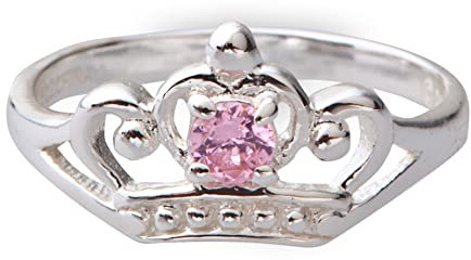 DISNEY STORE Disney Princess Tiara-Ring für Mädchen, Sterlingsilber, Sterling Silber