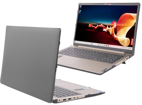 mCover Hard Shell Case for 2022-2024 15 Lenovo IdeaPad 3 Series Laptops, Black