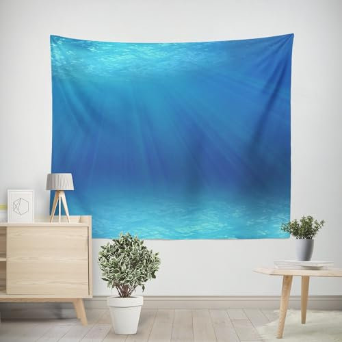 EHOMERY Wandteppich Länglich Tapisserie Anime Unter Wasser Gobelin Wandbehang Große Wanddecke Wohnzimmer Schlafzimmer Wandbehang Dekoration 300x250cm