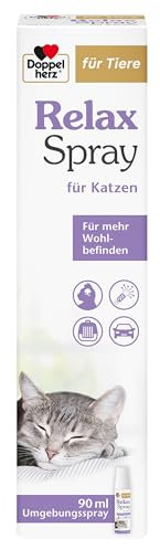 Doppelherz Relax Spray für Katzen - Umgebungsspray für mehr Wohlbefinden - geruchsneutral - 90 ml