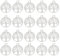 PLABBDPL Lot de 20 breloques Arbre de Vie rondes pour création DIY de bijoux, Idéales pour boucles d'oreilles, colliers ou bracelets, en style tibétain, créations avec ces pendentifs Arbre de Vie