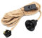 510 CM Hemp Rope Plug in Pendant Lighting, E27 Lamp Holder Lamp Cable with Switch, Plug in Ceiling Light, Rope Light Fitting, Industrial Vintage Hanging Light Cord for DIY Creative Lampshade