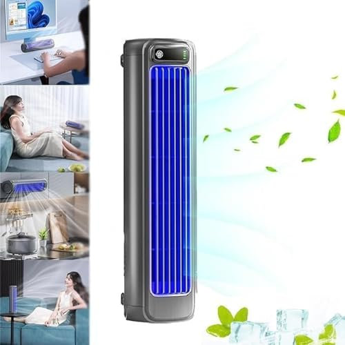 BesBet Relaxix Cooling Ace Tragbare Insta chill klimagerät Leise, klimaanlage Haus Cooling Fan Mit 3 Geschwindigkeiten, Wandmontierbar,darkgray-25