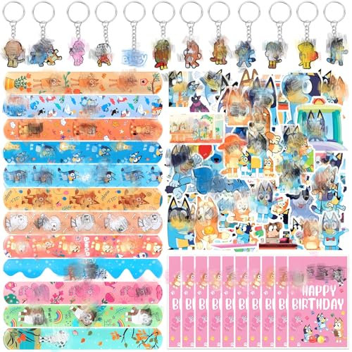 84 Stücke Pink Mitgebsel Geburtstag für Kinder, 12 Schnapparmband Kinder 50 Aufkleber 12 Schlüsselanhänger 10 Geschenktüten Kindergeburtstag Party für Geschenke Kindergeburtstag Mitgebsel