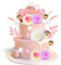 36 Stück Tortendeko Blumen Boho Tortendeko, Künstliche Rosenblüten Blätter Palmenfächer Getrocknete Gräser Kuchenbällchen Kuchenkarte, Wiederverwendbare DekoTorte für Party Hochzeit Geburtstag