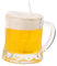 Vaguelly Mini Bierglas Kerze Duftkerze Aus Wachs Perfekt FüR Heimbar Geburtstagsgeschenk Dekoration Bierliebhaber Aromatherapie Fruchtiger Duft Einzigartige Geschenkidee, Gelb, 7x6.5x5.5cm