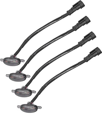 KIMISS Luci della Griglia Anteriore a LED Ambra per Veicoli Stile per Uso Fuoristrada Universale