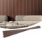 VEVOR Wood Slat Acoustic Panels, 8 PCS 96 x 6 inch, WPC Accent Wooden Wall Panels for Modern Interior Wall, Faux Wood Wall Board Panels for Stylish Decor and Noise Reduction, Dark Teak