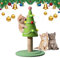 Rascador para gatos árbol de navidad,rascador para gatos árbol de navidad - estación de rascado para gatos de dibujos animados,herramienta de relajación de sisal natural para gatos, juguete de