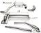 TA Technix Duplex Sportauspuffanlage aus Edelstahl mit Endrohr 2x80mm rund scharf inkl. 3 Zoll / 76mm Downpipe, Downpipe ohne TÜV Gutachten/Edelstahlanlage mit EG Zulassung, Art.-Nr. 33VW004