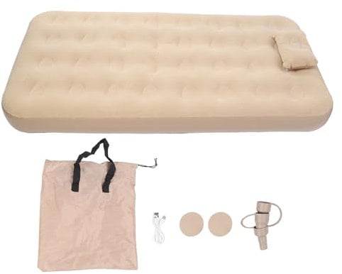 TOPINCN Luftmatratze mit Eingebauter Pumpe, Aufblasbare Matratze, Aufblasbare Schlafmatte, Bequem mit Schnellem Aufblasen, Ideal für Zuhause, Camping, Reisen