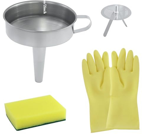 11cm Resin Filter Edelstahl Trichter, Harztrichter Sieb, Metalltrichter Flaschen zum Filtern,3D-Druckflüssigkeiten Zubehör für SLA/DLP/LCD Resin 3D Drucker