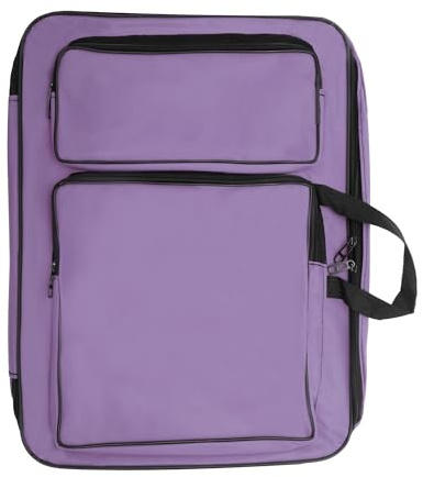 CAPASTEC Kunstmappe Tragetasche 1 Stück Oxford-Stoff Für Malerei | Gesamtgröße 50x39cm, Taschenbreite 14cm/29cm, Für Skizzenblock Und Zeichenbedarf, Tragbar, Mit Schultergurt
