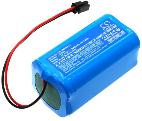 TECHTEK Batería 2600mAh Compatible con [Cecotec] Conga 5290 Ultra, Conga 5290 Ultra Home, para [Kyvol] Cybovac E20, Cybovac E30, E31, para [Coredy] G800, G850, R750-2200pa, para [Laresar] FBA