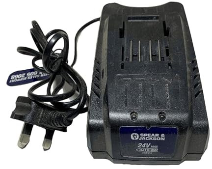 Genuine Charger For Spear & Jackson 24V Lithium 4 Pin Model 24LFC12 - S2434CR