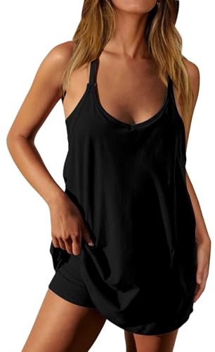 Generico Salopette Donna Corta Morbida Corta Elegante Tuta Intera Casual Comode Monopezzi Jumpsuit Con Tasche Leggera Vintage Salopette Premaman Playsuit Regolabile Cinghie Oversize Pantaloni Baggy