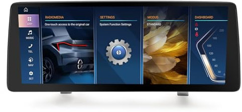 Erisin Qualcomm 8-Core 8GB+128GB Android 14 Autoradio GPS Navigatore per BMW Serie 5 E60 E61 (2005-2008) Sistema CCC 12,3 pollici Schermo IPS Bluetooth CarPlay Android Auto WiFi 4G DAB+ DSP USB iDrive