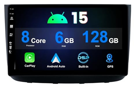 MISONDA 6G+128G Autoradio 9 Zoll Android 15 Autoradio Für Mercedes-Benz Vito/Viano (639) 2016-2020 Navi GPS, Carplay, DSP Unterstützung DAB+/Lenkradsteuerung/WiFi/Bluetooth Kamera+MIC