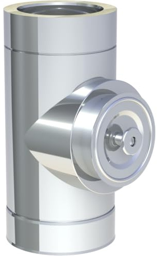 Jeremias DW-ECO 2.0 Edelstahl Abgassystem Revisionselement Ø 500mm Deckel mit Sterngriff bis 600°C für Öl Gas Festbrennstoffe Schornstein System