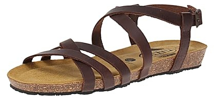 PLAKTON 405184 Fran Vali Dakota - Damen Pantolette - Coffee