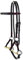 Thor Equine Sidepull mit Single Rope Nasenriemen, Schwarz, Cob