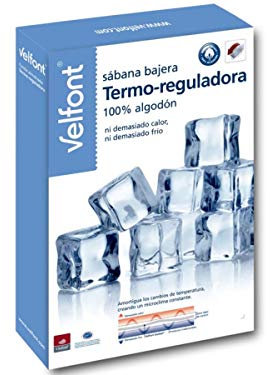 Velfont Sabana Bajera Termo-REGULADORA microclima Constante, ni Demasiado Calor ni Demasiado Frio Todas Las Medidas (90cm)